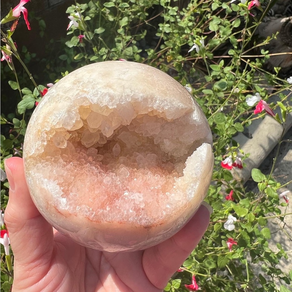 Brazilian Pink Amethyst Druzy Sphere